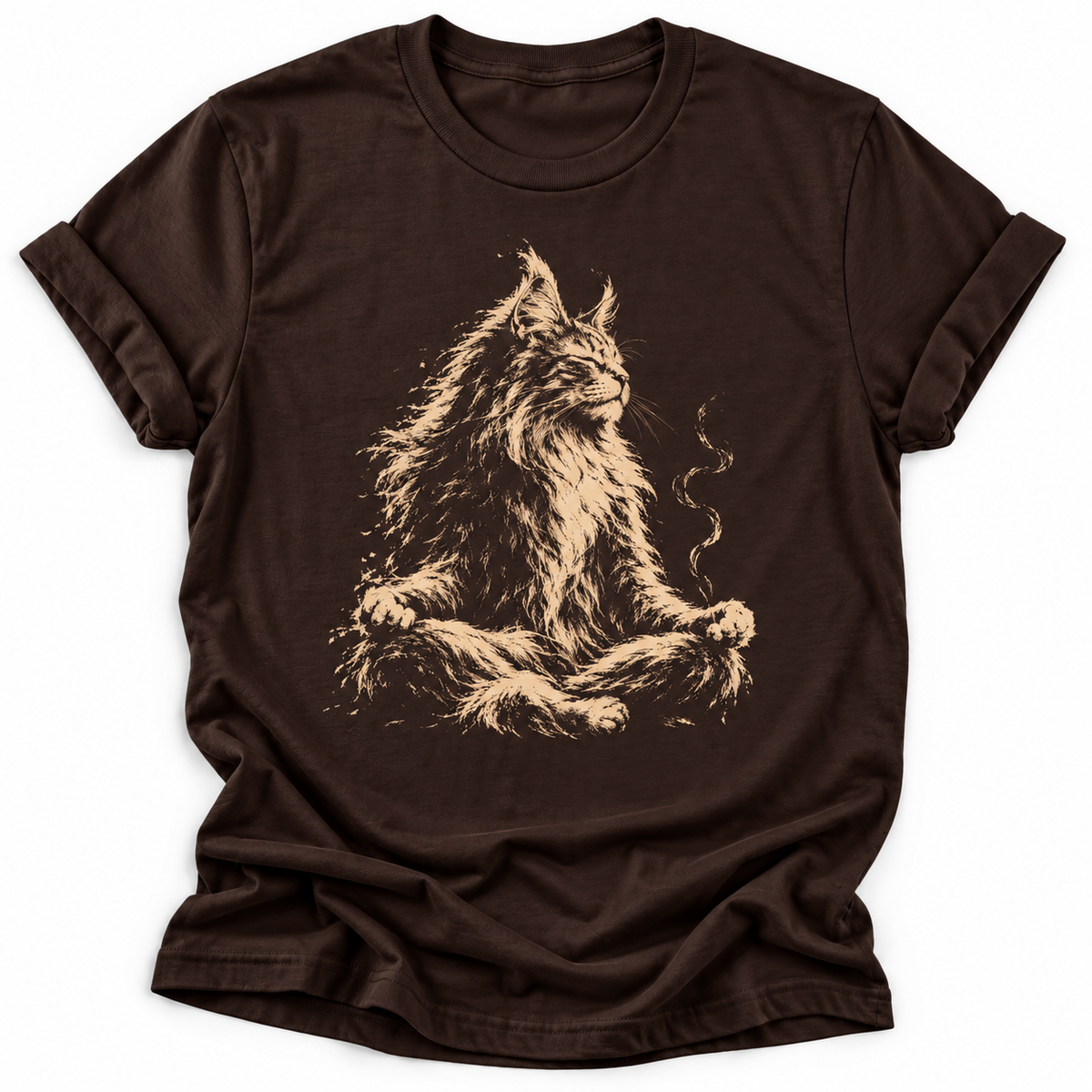 Meditating Maine Coon T‑Shirt