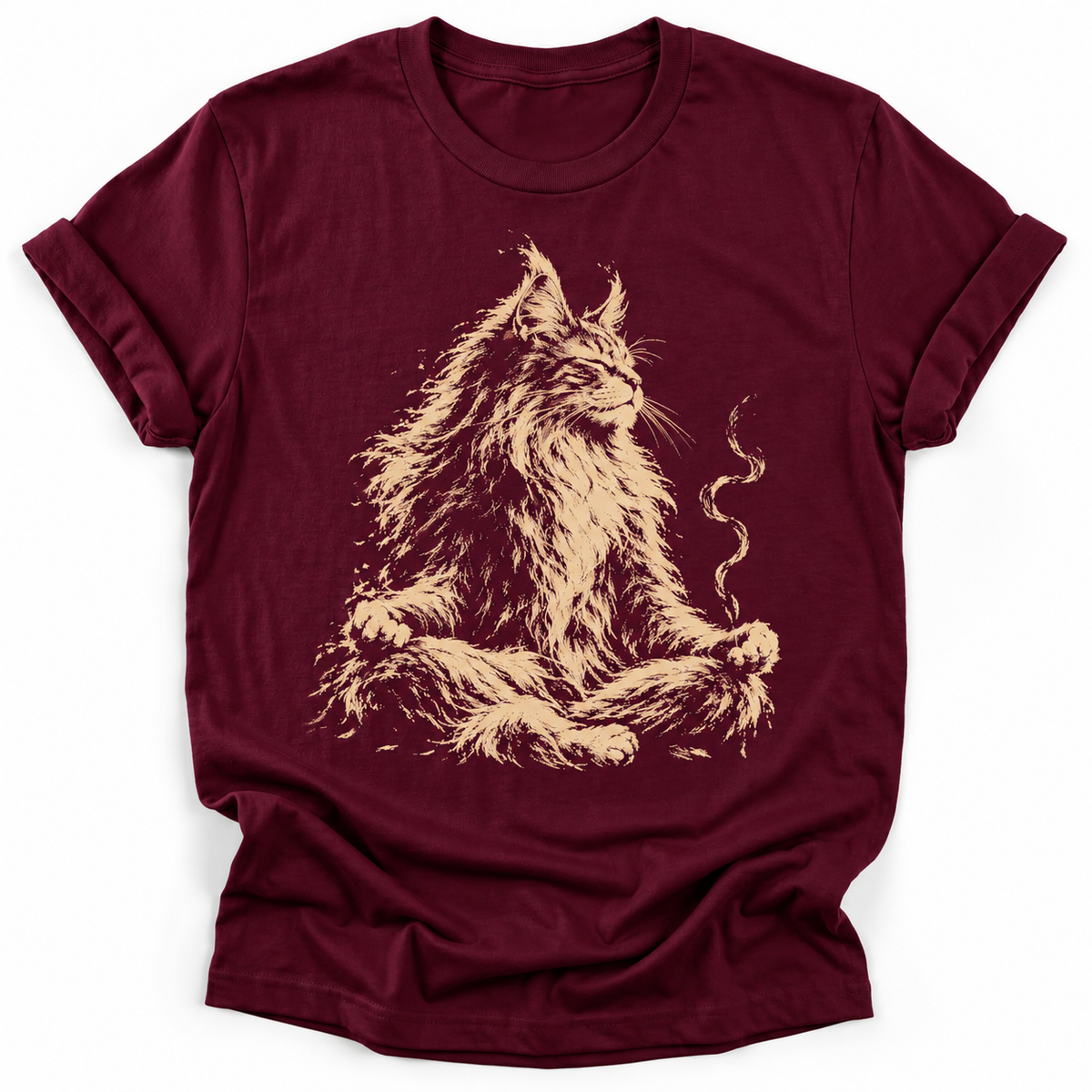 Meditating Maine Coon T‑Shirt