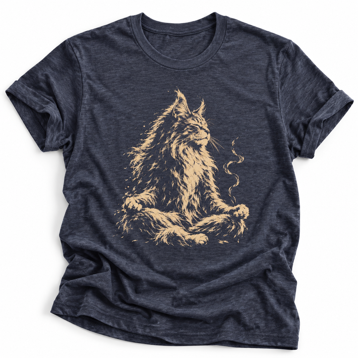 Meditating Maine Coon T‑Shirt