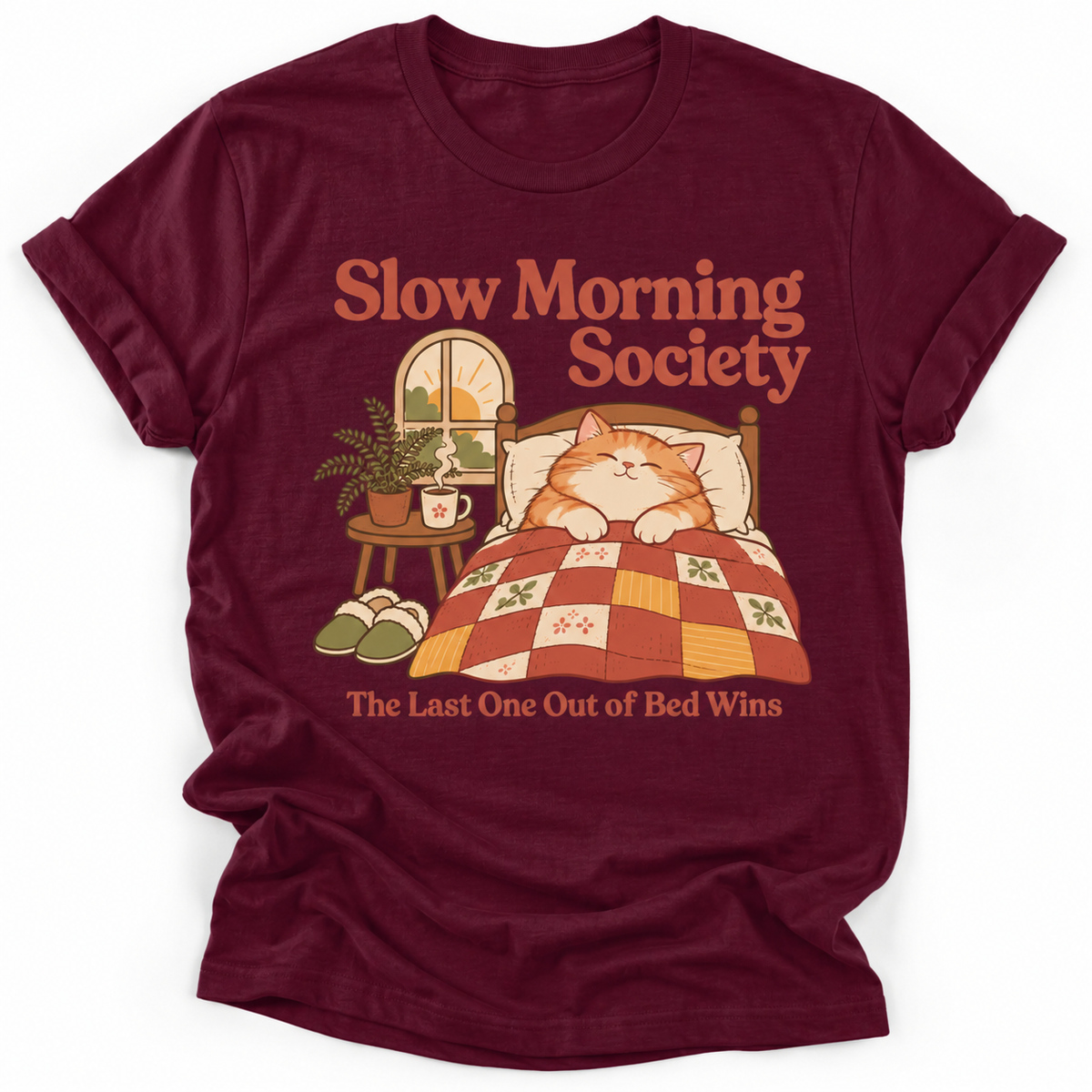Slow Morning Society Cat T‑Shirt