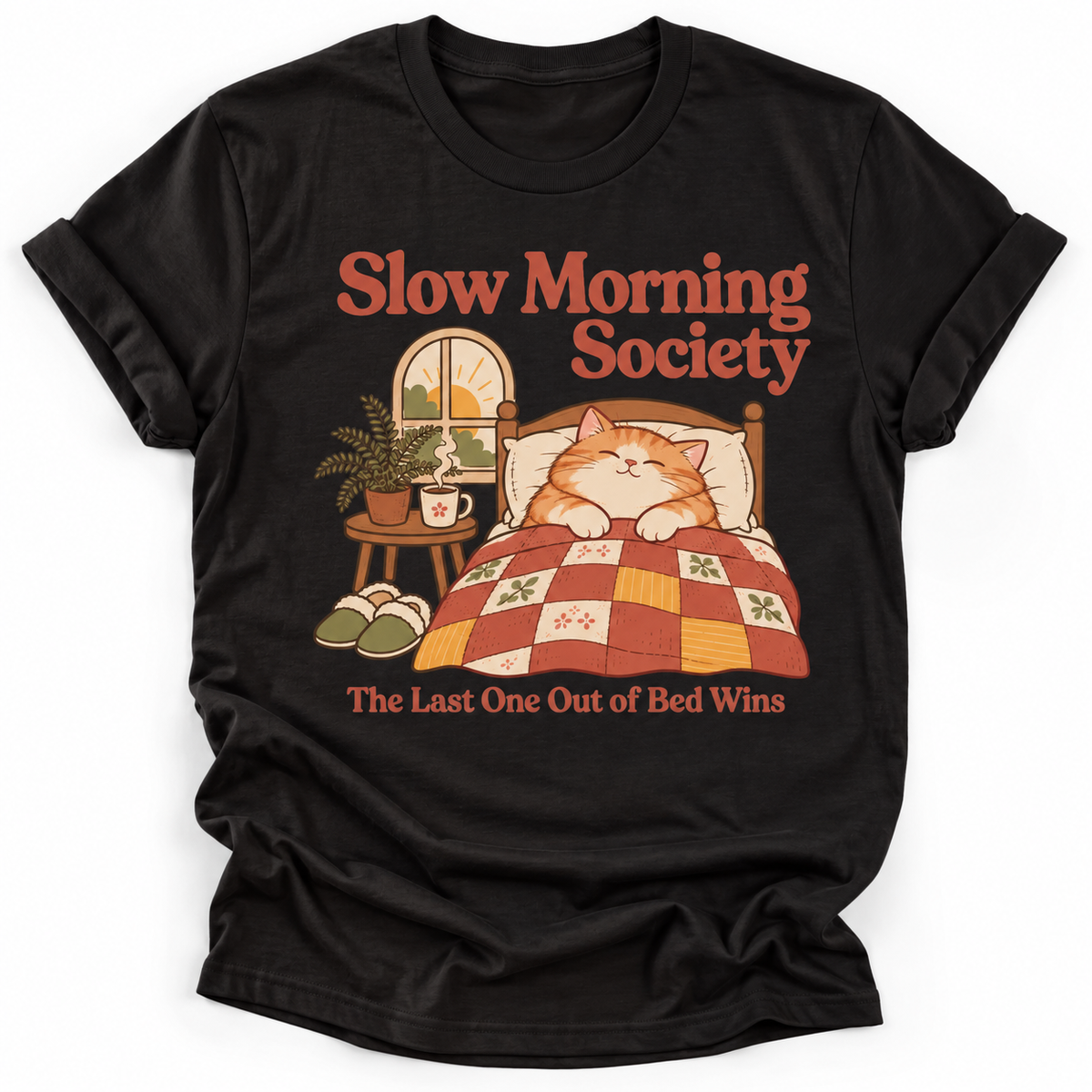 Slow Morning Society Cat T‑Shirt