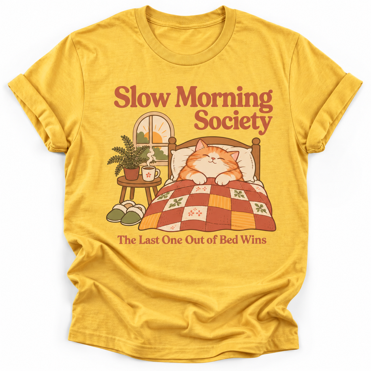 Slow Morning Society Cat T‑Shirt