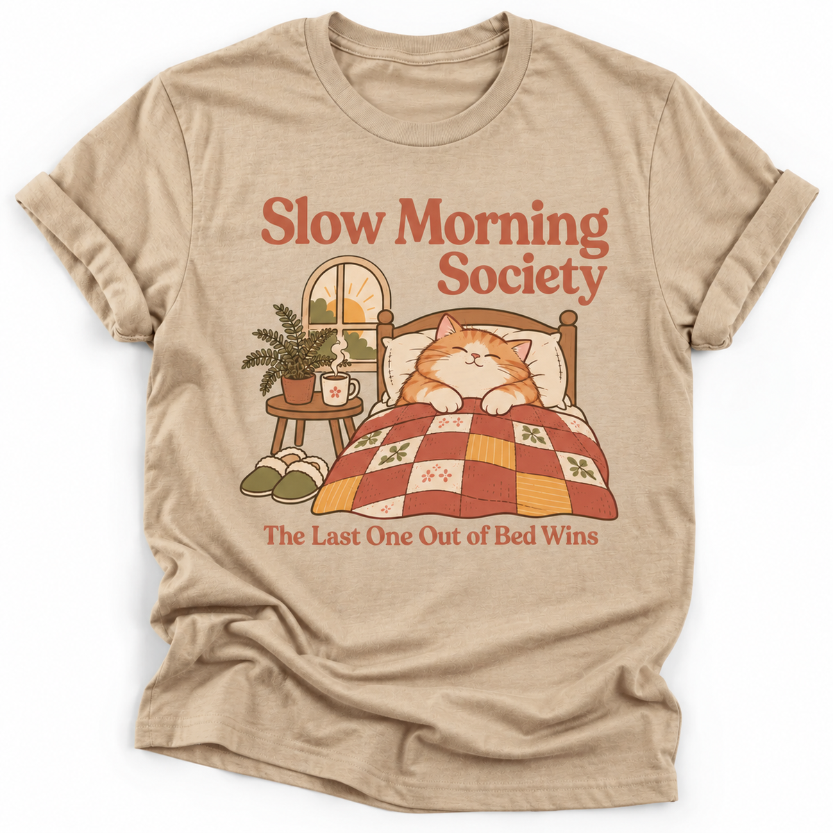Slow Morning Society Cat T‑Shirt